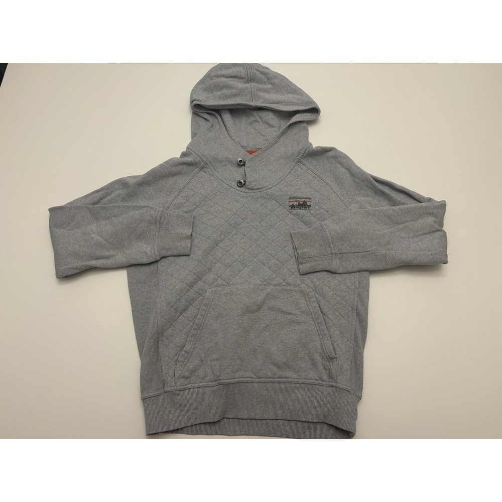 Patagonia Snap T Hoodie 40th Anniversary Quilted Cotton Mens Small
